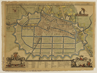 216117 Plattegrond van de stad Utrecht met de uitbreiding en fortificatie volgens het uitbreidingsplan van de ...